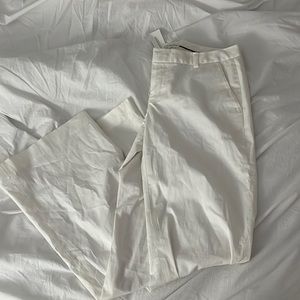 banana republic white straight leg pant
